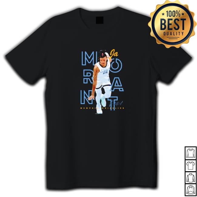 Official Ja Morant Memphis Grizzlies too small Celly signature Tee Shirt