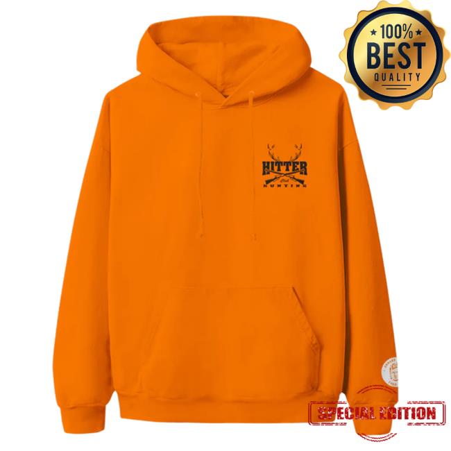 Official Hitter Hunting Club Orange Hoodie