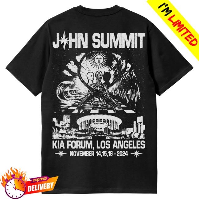Official John Summit Merch Store John Summit Kia Forum Black Hot Shirt