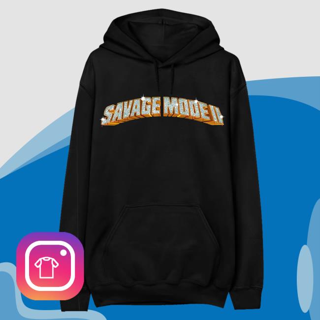 Official 21 Savage Merch Store Savage Mode II SM2 Popover Hoodie 21 Savage Apparel Clothing Shop 21Savage