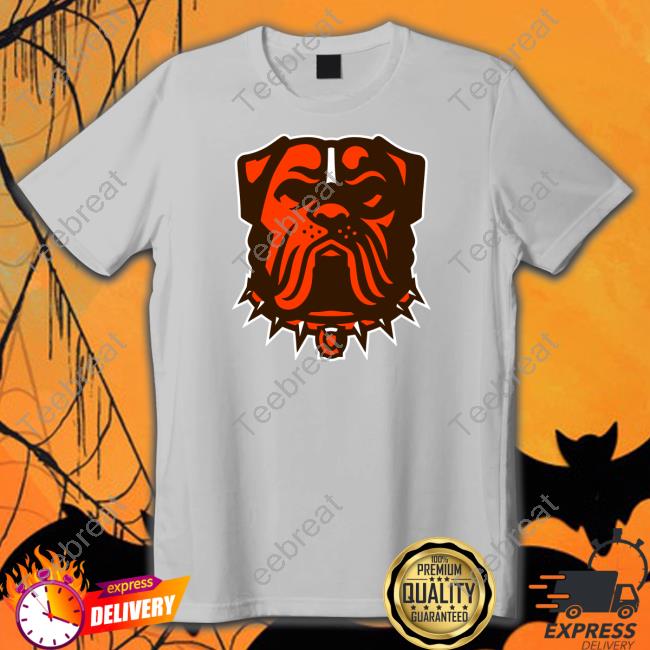 Cleveland Browns Merch Cleveland Browns Dawg Logo Long Sleeve Shirt