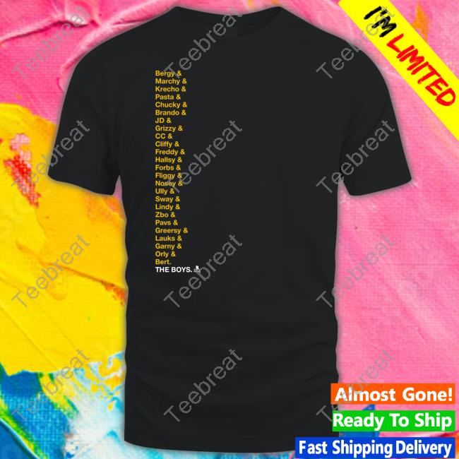 Bruins 2023 The Boys Roster Shirts