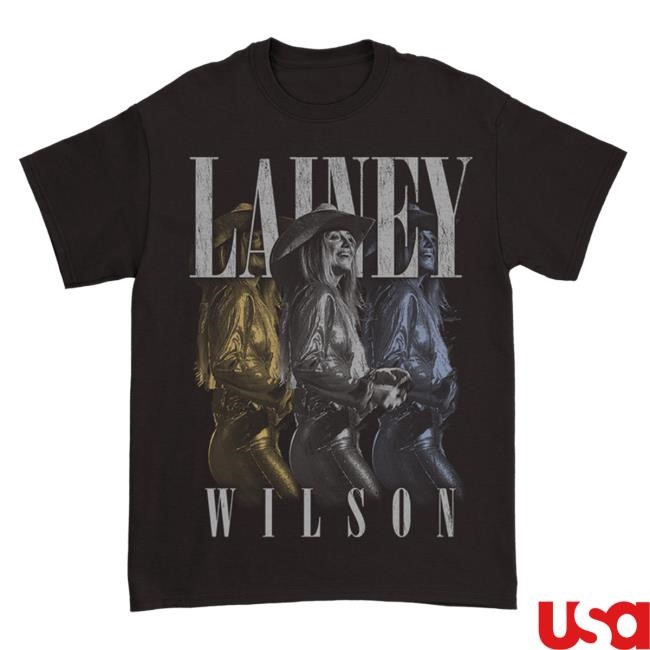 Lainey Wilson | Official Merch Store Black Overlay Photo T Shirt