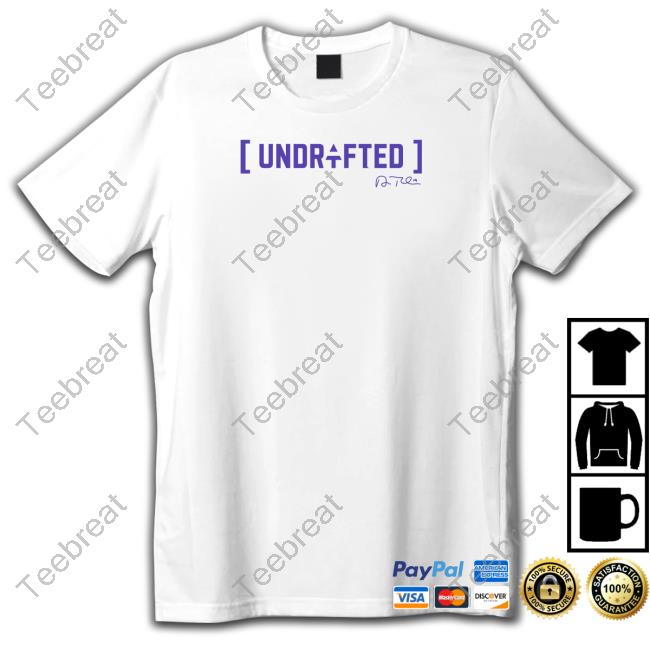 Official T J Hockenson Wearing Unrl X AdamThielen Undrafted T Shirt