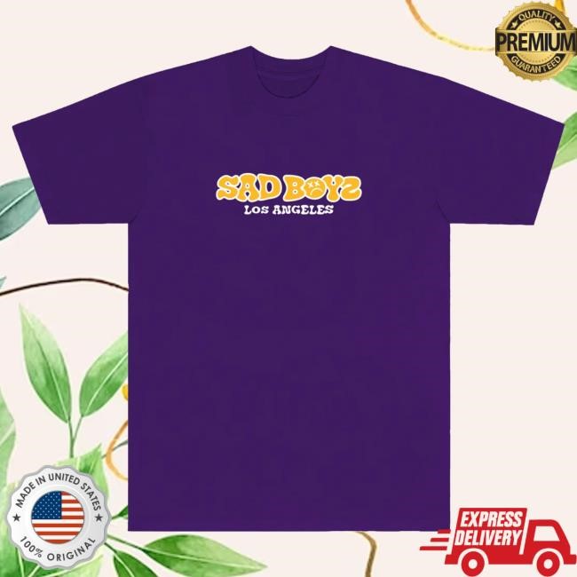 Official Sad Boyz Merch Store Mente Positiva Los Angeles Popover Shirt - Purple