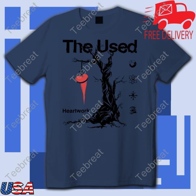 Official The Used Love Heart Work Shirts