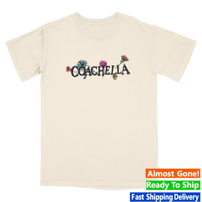 Official Coachella Merch Store Shop Flower Child 2024 Lineup New Shirt