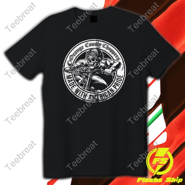 Official Orange County Choppers Merch American Pride Bike Badge Hoodie