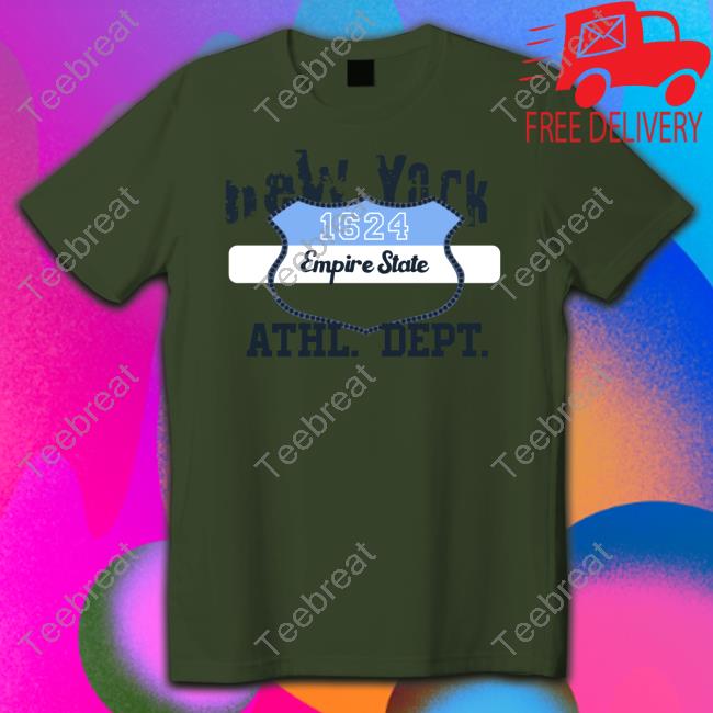 Official New York 1624 Empire State Athl Dept Long Sleeve Tee