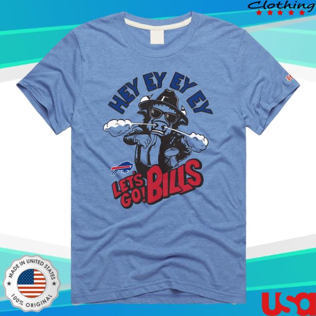 Buffalo Bills Merch Homage Buffalo Bills "Hey Ey Lets Go Bills" Shirts