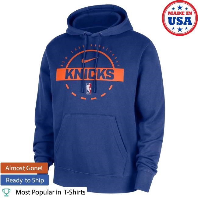 Official Madison Square Garden Store New York Knicks Nike Knicks On Court 25-26 Practice Black ClubHoodie MSG Shop