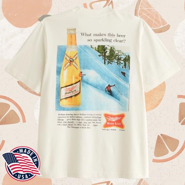 Official Abercrombie And Fitch Miller High Life Vintage-Inspired Graphic Shirt