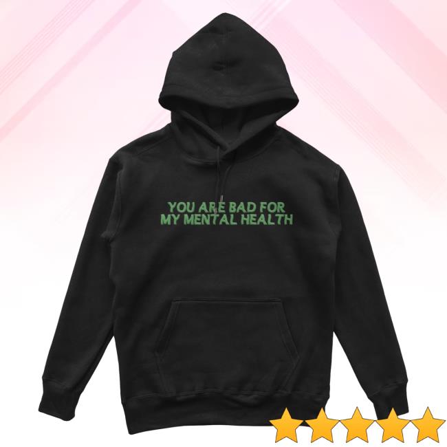 Official Dream Clothing HQ Bad For My Mental Health St. Patrick's Day Crew neck (Black)