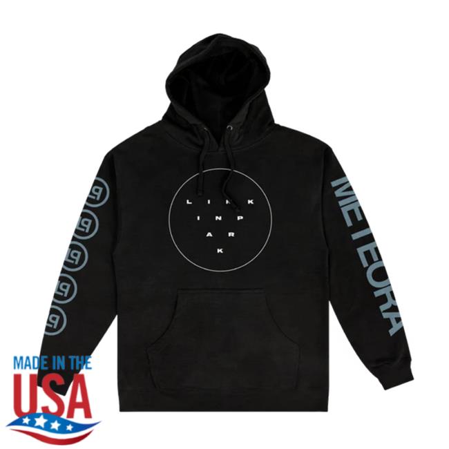 Official Linkin Park Merch Meteora Circle Wall Black Hoodie