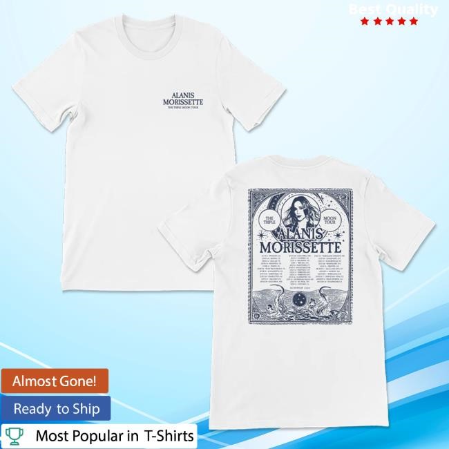 Official Alanis Morissette Merch Store Shop Tarot White Tour Shirts