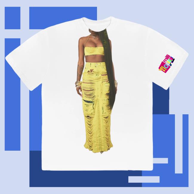 Official Flo Milli Merch Store FloMilli Fine Ho, Stay Alter Ego Popover Shirt White 2 Flo Milli Apparel Clothing Shop