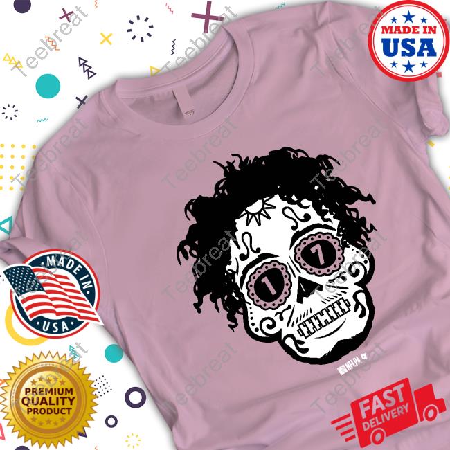 Breakingt Merch Official Garrett Wilson: Sugar Skull Hooded Sweatshirt