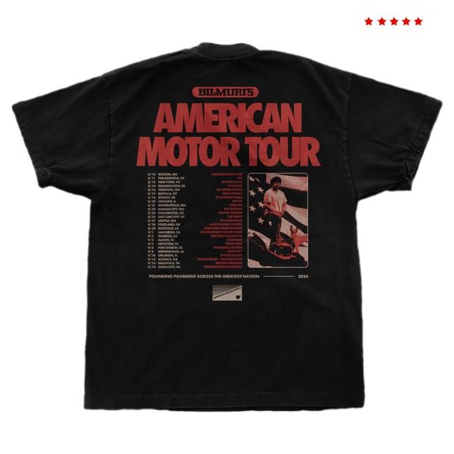 Official Bilmuri Merch Johnny Franck AMS Tour Tees