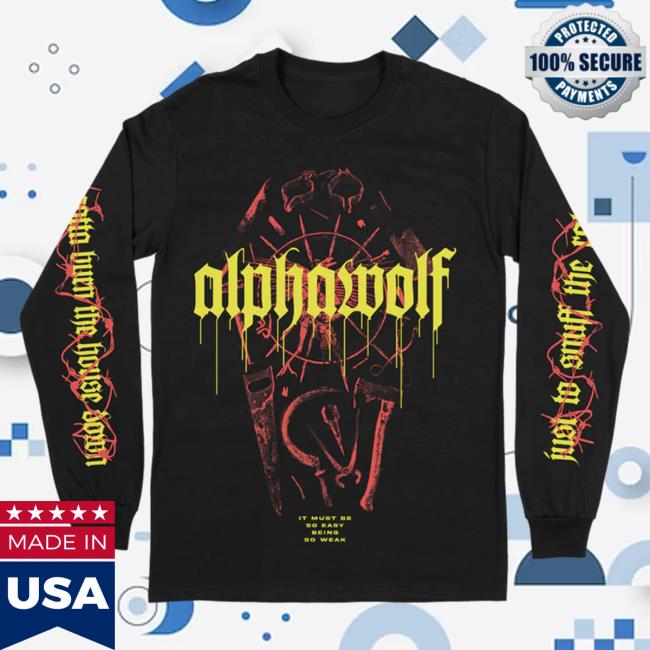 Official Down Right Alpha Wolf Coffin Hoodies