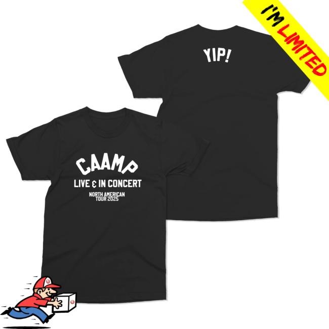 Official Caamp Merch YIP 2.0 T Shirt (Black)