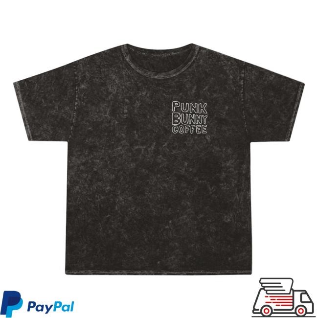 Official Punk Bunny Coffee The Acid Wash T Shirt