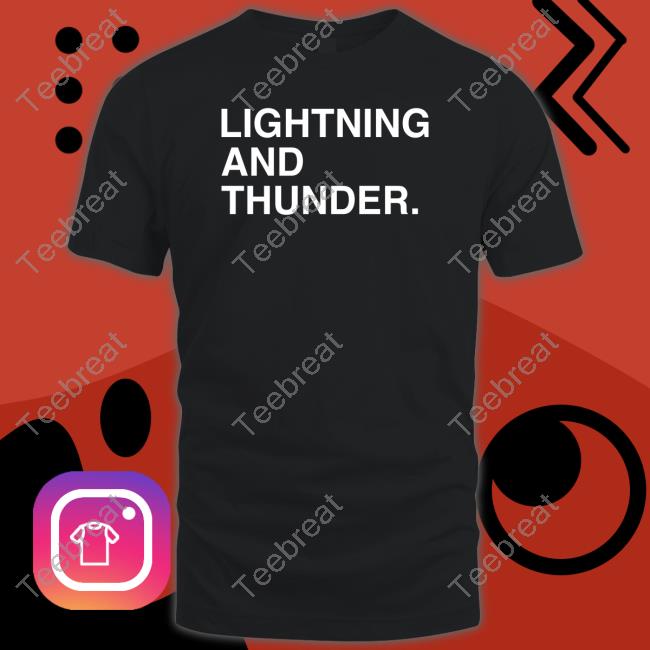Official Lightning And Thunder Long Sleeve Tee Shirt