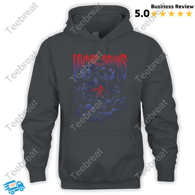 Official Vampire Survivors Merch Swarm Tee Shirt