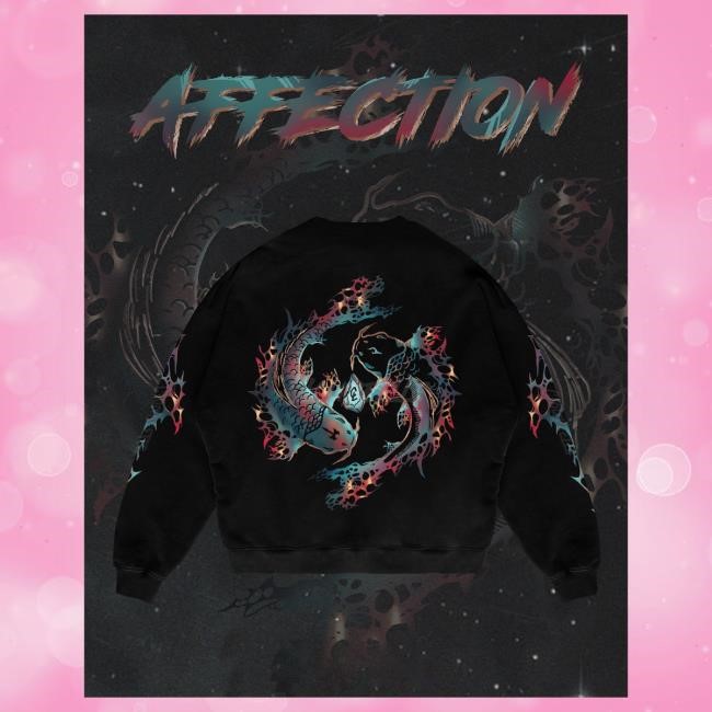Official Cloudeelle "Affection" - Oversized Crew neck Sweatshirt