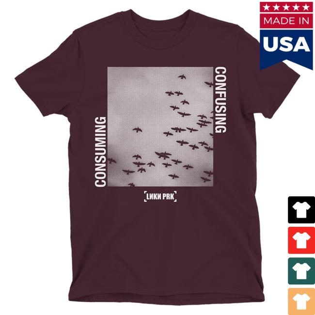 Official Linkin Park Merch Store Linkin Park Lp Consuming Confusing Maroon Shirt New Linkin Park Apparel Clothing Shop LinkinPark