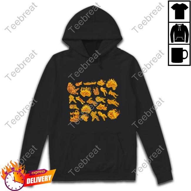 Characters Engulfed In Flames Shirt