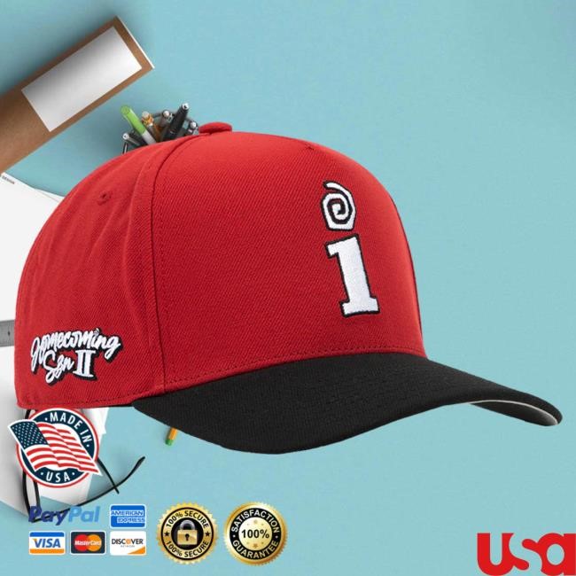 Official Interscope Red University Snapback Hat