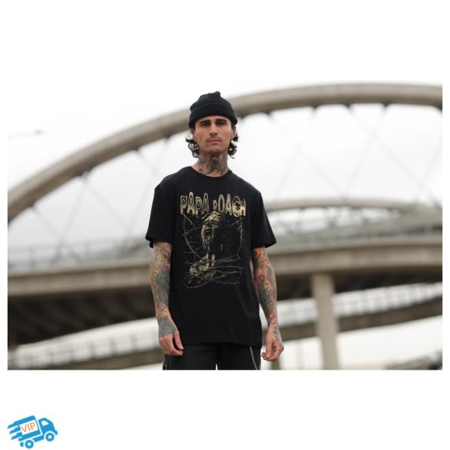 Official Papa Roach Merch Blinded Shirt (Black)