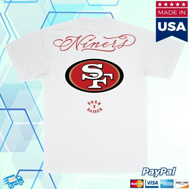 Official Born X Raised Merch Store Born X Raised + 49Ers Fine Line Tees: White By Bxr Sport + NFL