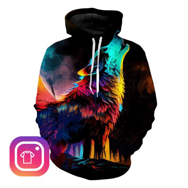 Official Iedm Clothing Spirit Wolf Unisex Tee Shirt 3D All Over Print