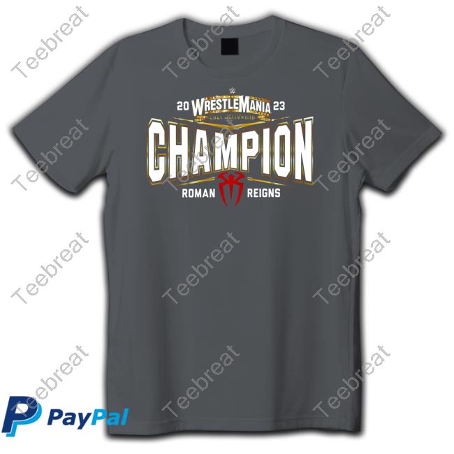 WinCraft Roman Reigns WrestleMania 39 Champion Tee ShopWWE
