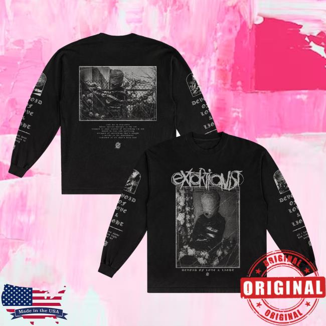 Official Indie Merch Store Shop Extortionist Devoid Of Love & Light Special Edition Long Sleeve Tee Shirt IndieMerchStore