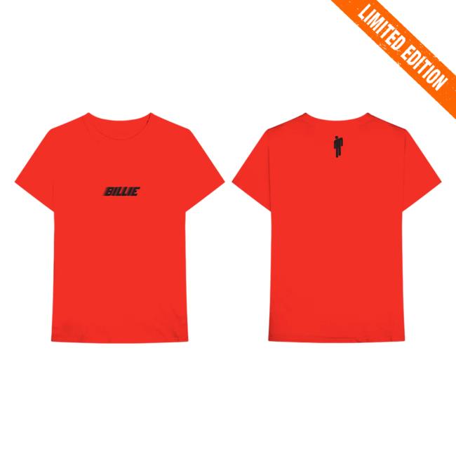 Official Billie Eilish Merch Store Billie Eilish Red Billie Attractive Shirt Billie Eilish Apparel Clothing Shop BillieEilish