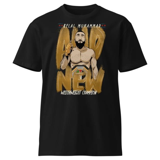 Official Jon Anik "And New" Belal Muhammad Commemorative Shirt New