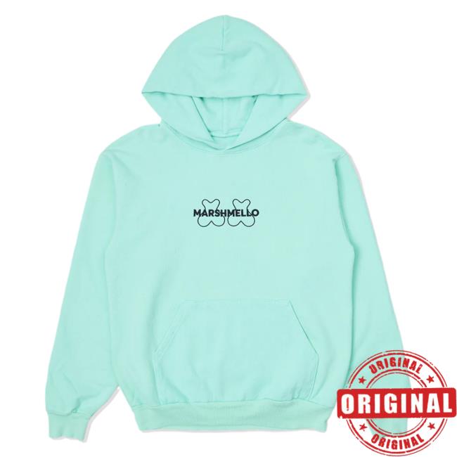 Official Marshmello Merch Store Marshmello Eyes Pullover Hoodie Sky Blue Marshmello Apparel Clothing Shop Marshmello
