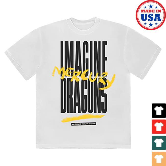 Official Imagine Dragons Merch Store Mercury Tour Dateback Leg 1 T Shirt Youth Imagine Dragons Apparel Clothing Shop ImagineDragons