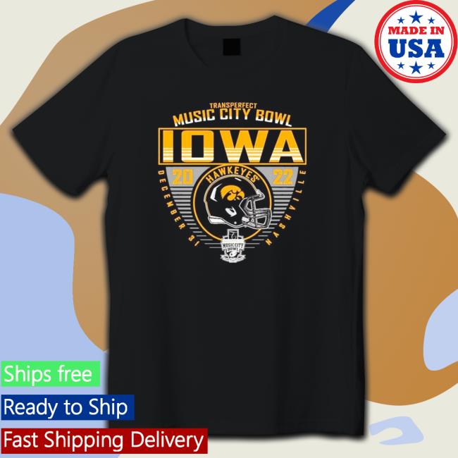 Official University of Iowa Football 2022 Music City Bowl Bound Shirt