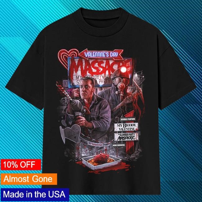 Gutter Garbs Valentine's Day Massacre Double Feature Tees (Shaka Wear - Oversized) | Official Merch