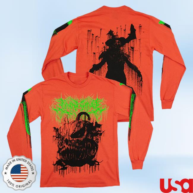 Official Lorna Shore Merch Store Lorna Shore Evil Pumpkin Long Sleeve Shirts LornaShore