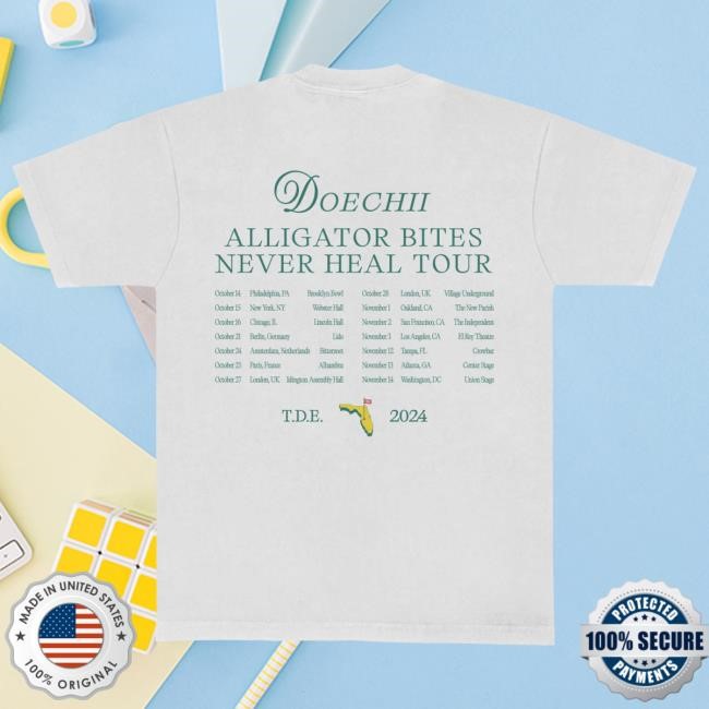 Official Txdxe Merch Store Doechii - Alligator Bites Never Heal Tour T-Shirts