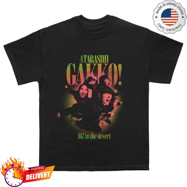 Atarashii Gakko Merch AG! Desert Black S/s Shirt Atarashii Gakko Official Shop