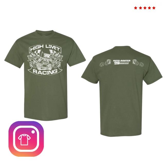 Official High Limit Racing Roto-Rooter Midweek Series New Shirt ~ Cobalt Blue