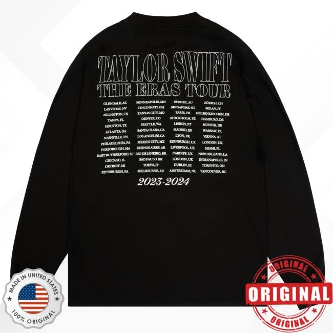 Taylor Swift | The Eras Tour Ttpd Live Photo Long Sleeve Oversized Sweatshirt