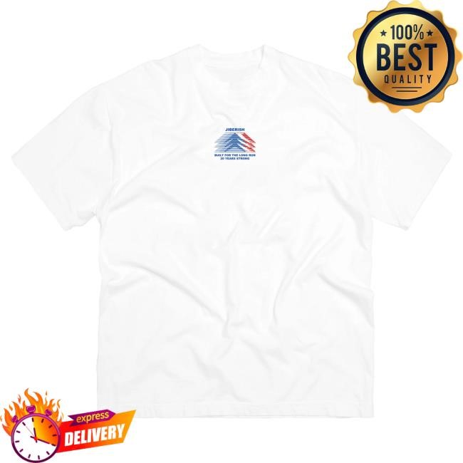 Official Jiberish Clothing Jiberish Never Ran Hot Shirt White - 20 Year Anniversary