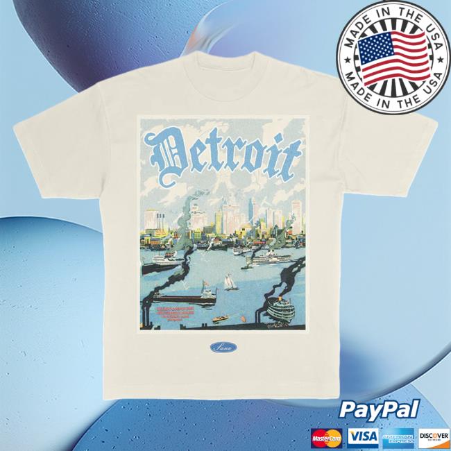 Official Sana Detroit Red Wings Sana Detroit River Tee - Cream