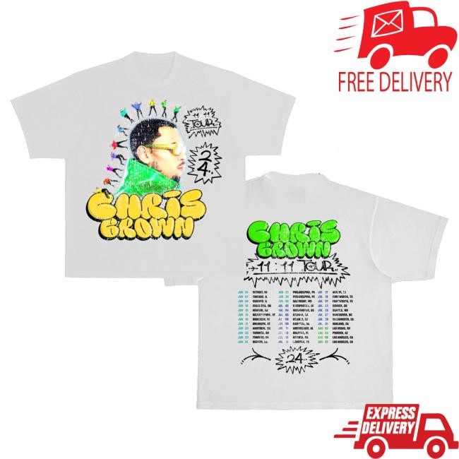 Chris Brown Official Merch Shop 11:11 Tour Dateback 2024 Shirt Chris Brown Store Merchandise Chrisbrownworldstore